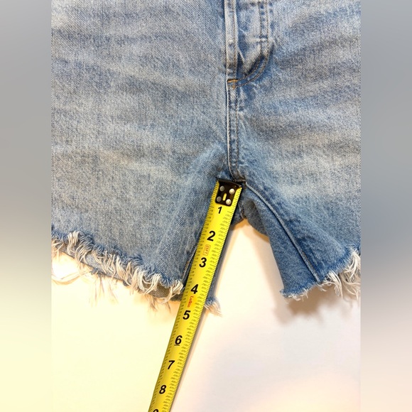 Denim Forum The Ex-Boyfriend Hi Mid Thigh Midi Short Sz:28 - Picture 6 of 7